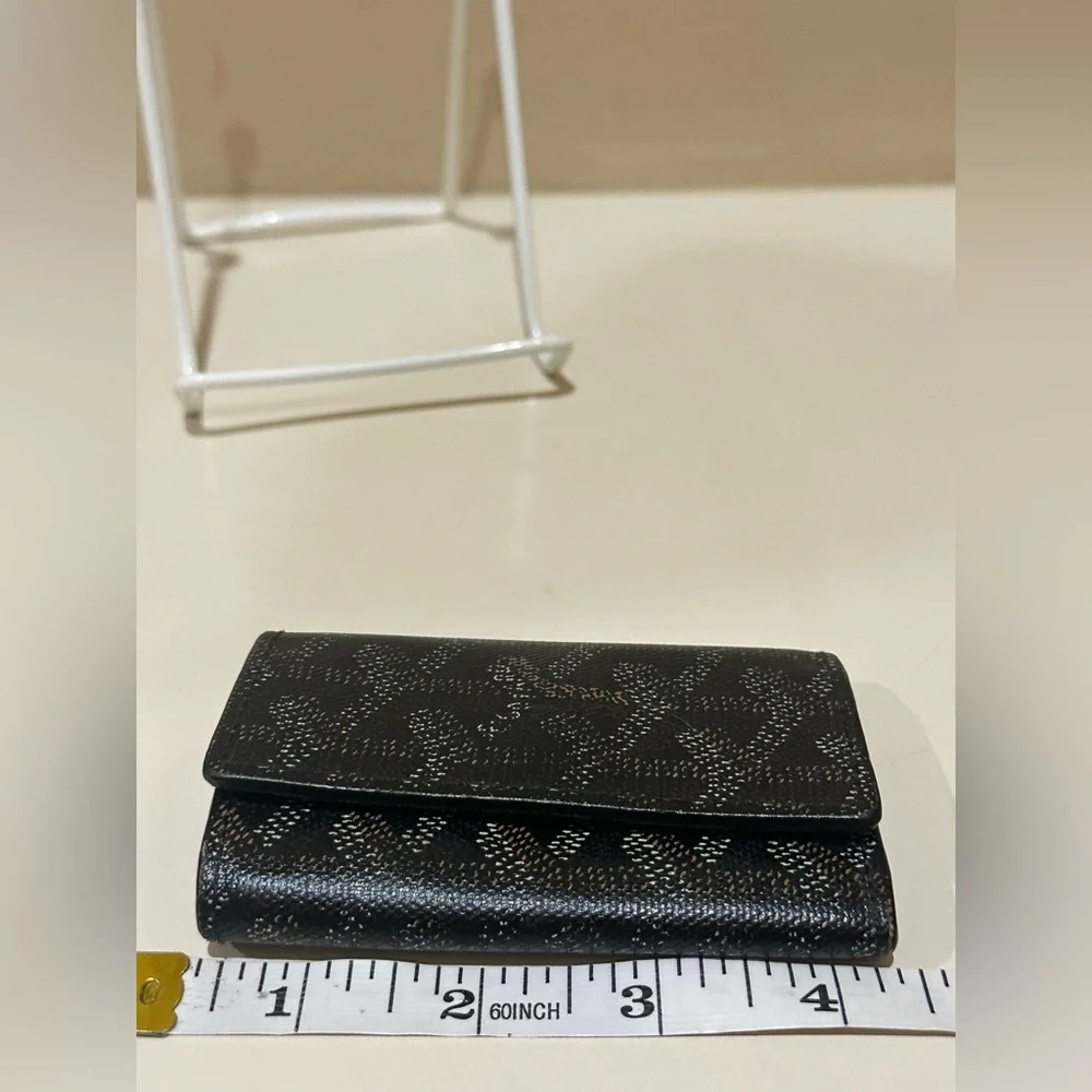 Goyard Key Holder Black Goyardine Saint-Michel Key Ring
